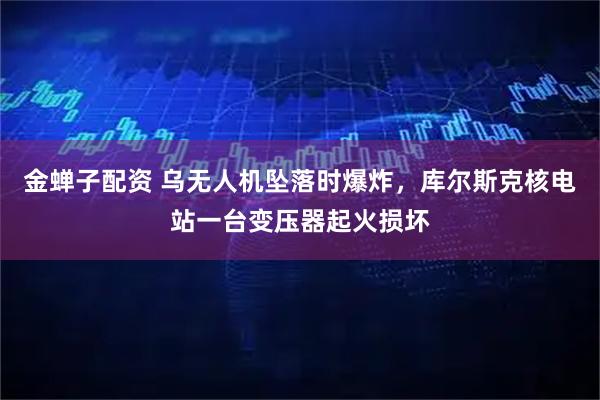 金蝉子配资 乌无人机坠落时爆炸，库尔斯克核电站一台变压器起火损坏