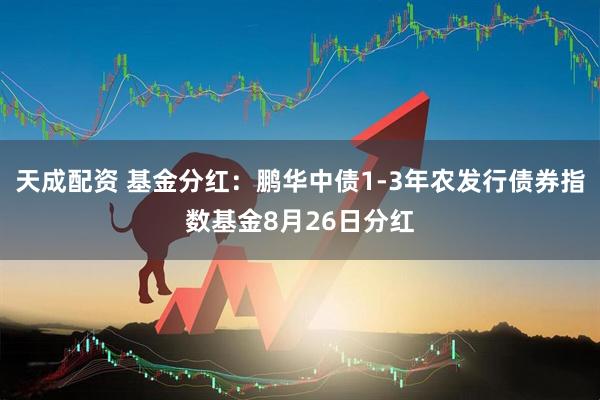天成配资 基金分红：鹏华中债1-3年农发行债券指数基金8月26日分红